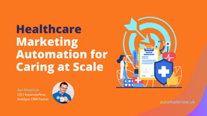 Bart Kowalczyk CEO AutomateNow, HubSpot CRM Partner, Healthcare Marketing Automation for Caring at Scale