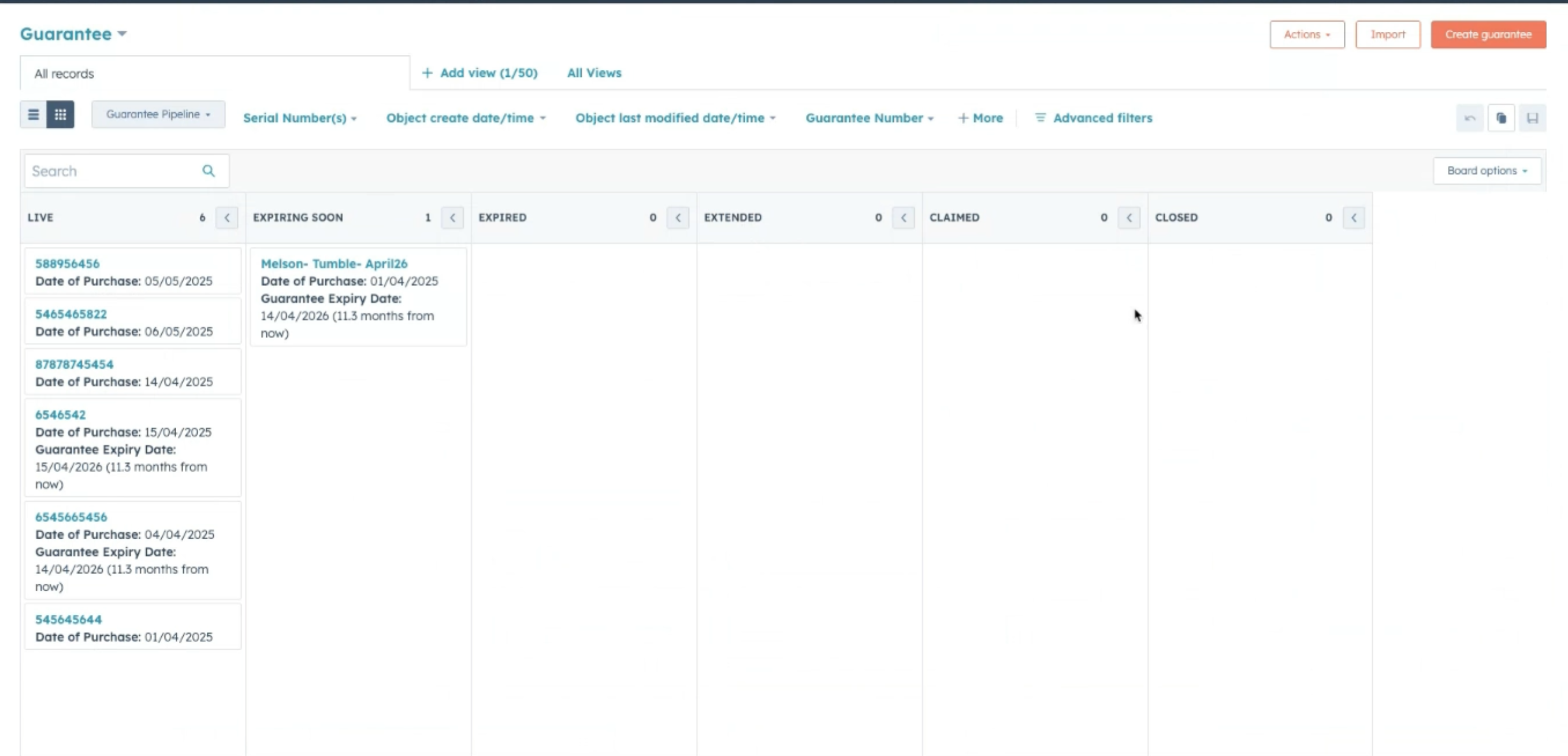 Guarantees in HubSpot
