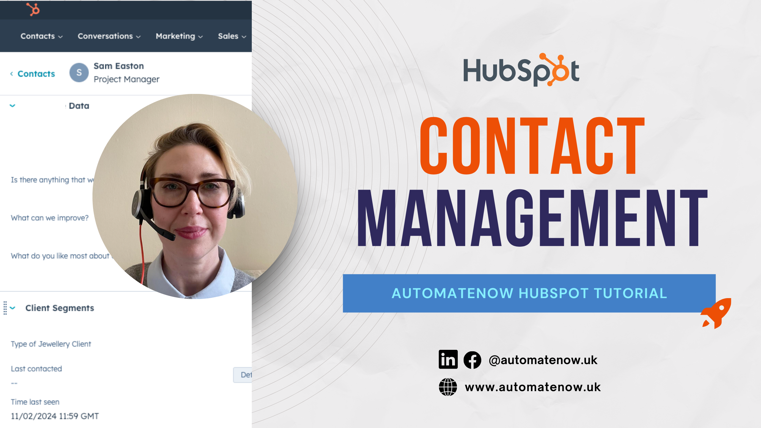 Sam Easton HubSpot Contact Management