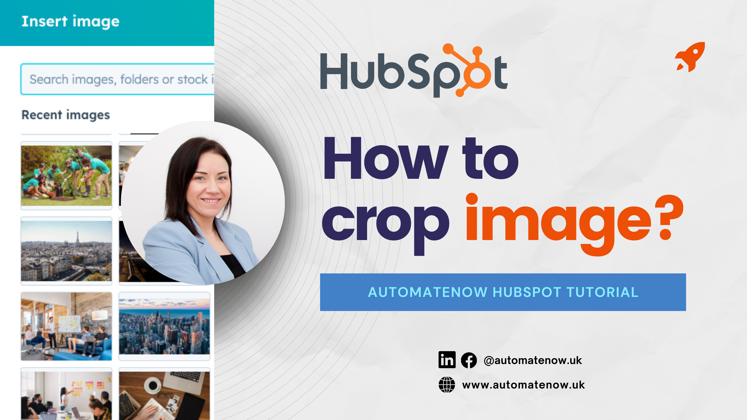 How to crop images in hubSpot