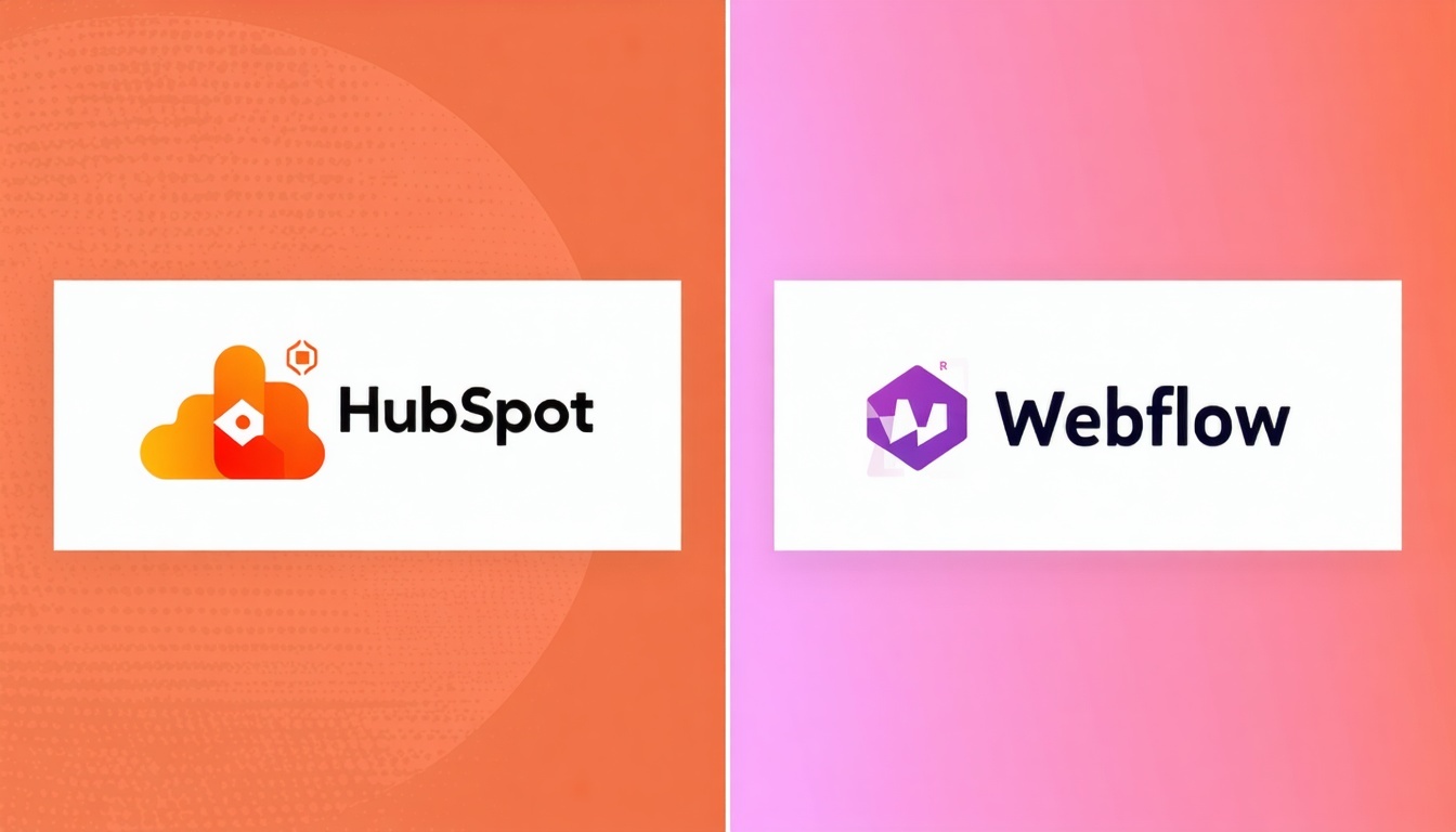 A side-by-side comparison of HubSpot and Webflow l